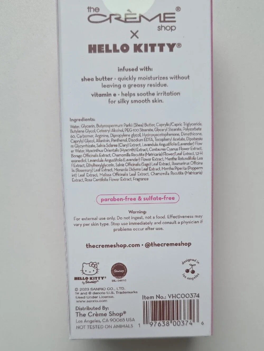 The Crème Shop x Hello Kitty Moisturizing Hand Crème - Pink